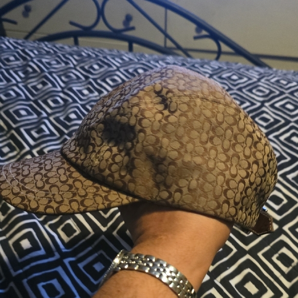 Coach Brown Patterned Women's Hat - Picture 5 of 7